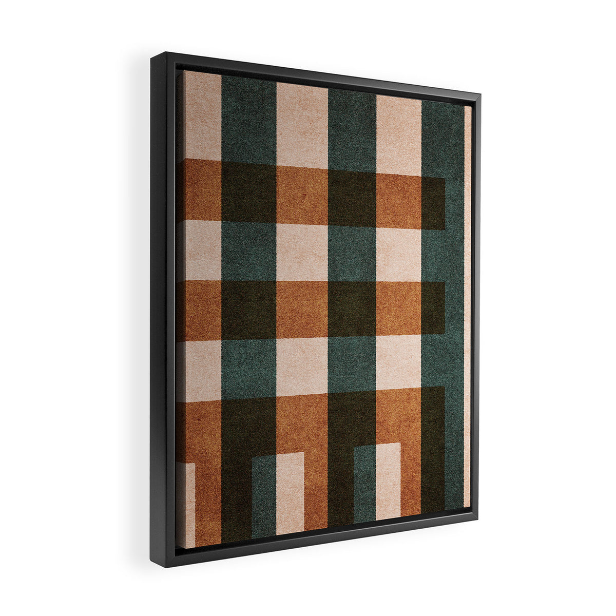 ABSTRACT ALPHABET / Decorative I Framed Canvas Print Gallery Image 2
