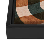 ABSTRACT ALPHABET / Decorative J Framed Canvas Print Gallery Image 3