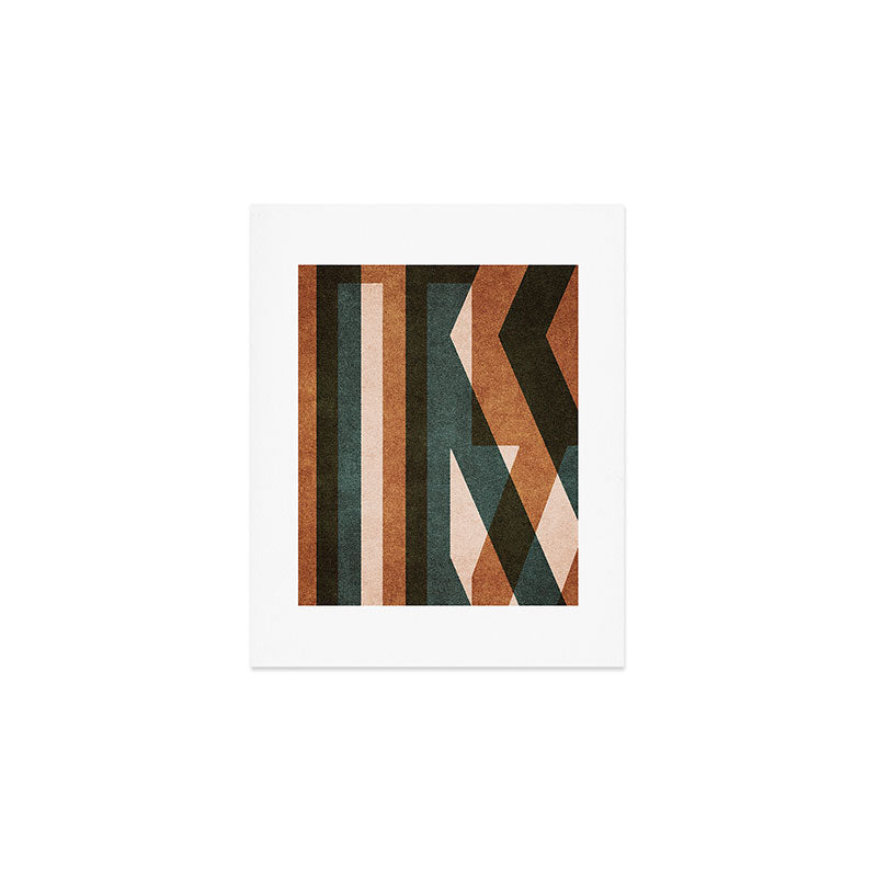 ABSTRACT ALPHABET / Decorative K Art Print Gallery Image 1