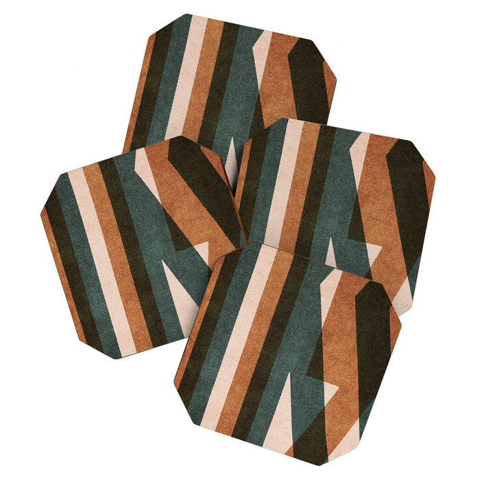 ABSTRACT ALPHABET / Decorative K Coaster Gallery Image 1