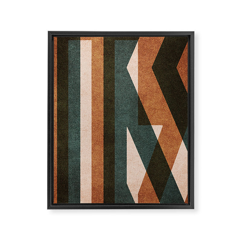 ABSTRACT ALPHABET / Decorative K Framed Canvas Print Gallery Image 6