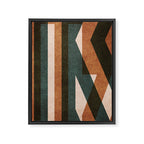 ABSTRACT ALPHABET / Decorative K Framed Canvas Print Gallery Image 6