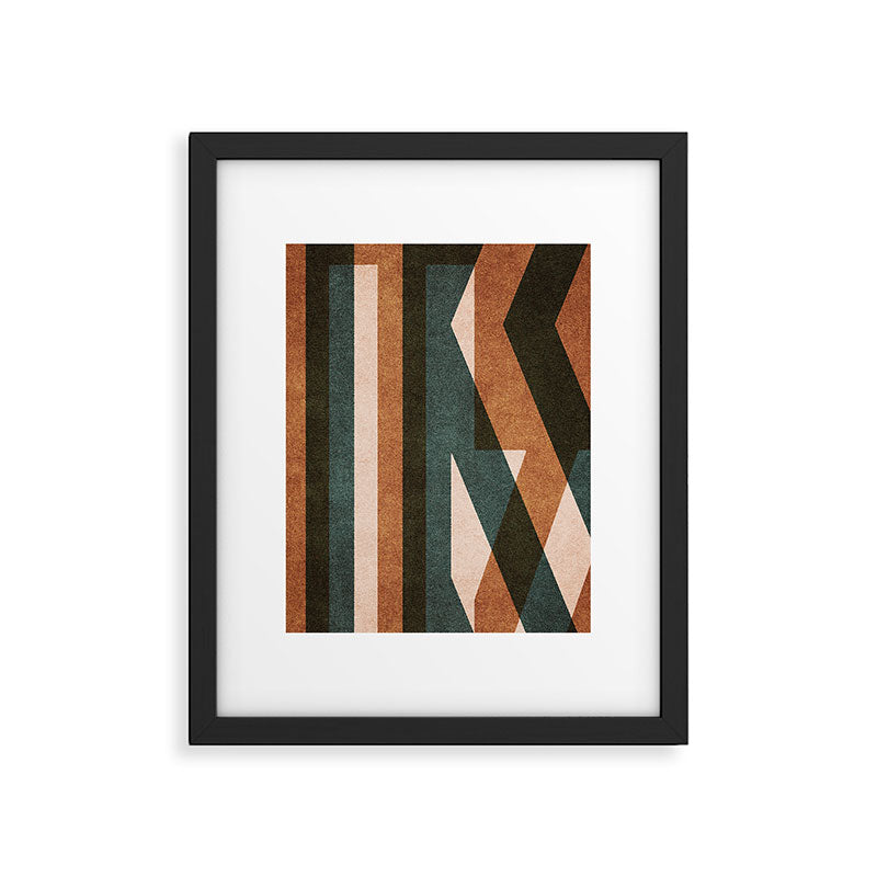 ABSTRACT ALPHABET / Decorative K Framed Art Print Gallery Image 5