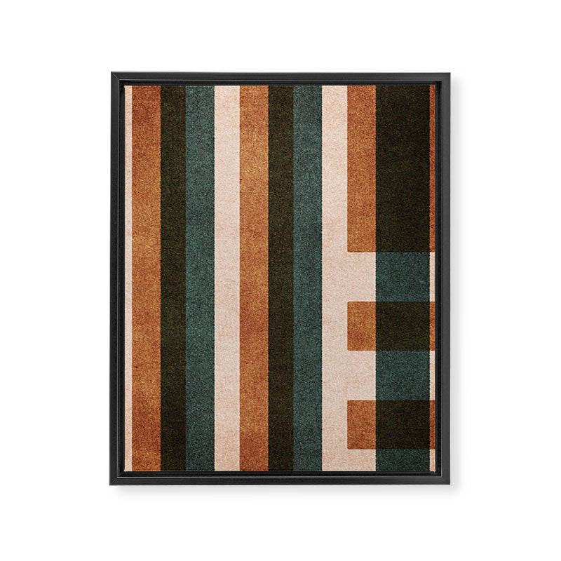 ABSTRACT ALPHABET / Decorative L Framed Canvas Print Gallery Image 6
