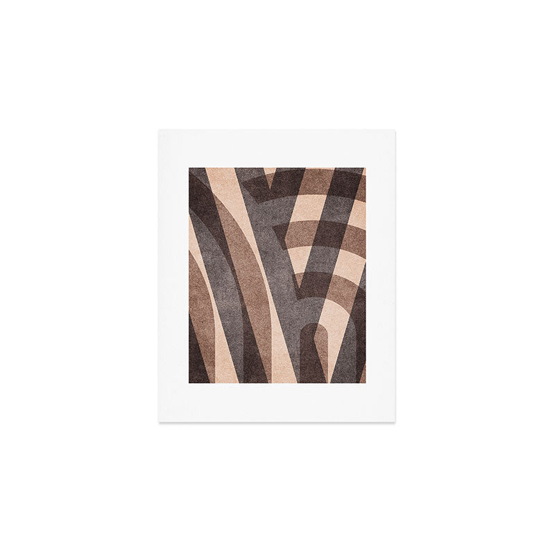 ABSTRACT ALPHABET / Decorative M Art Print Gallery Image 1
