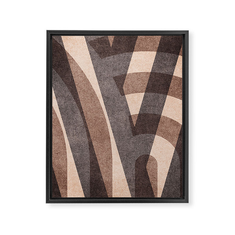 ABSTRACT ALPHABET / Decorative M Framed Canvas Print Gallery Image 6
