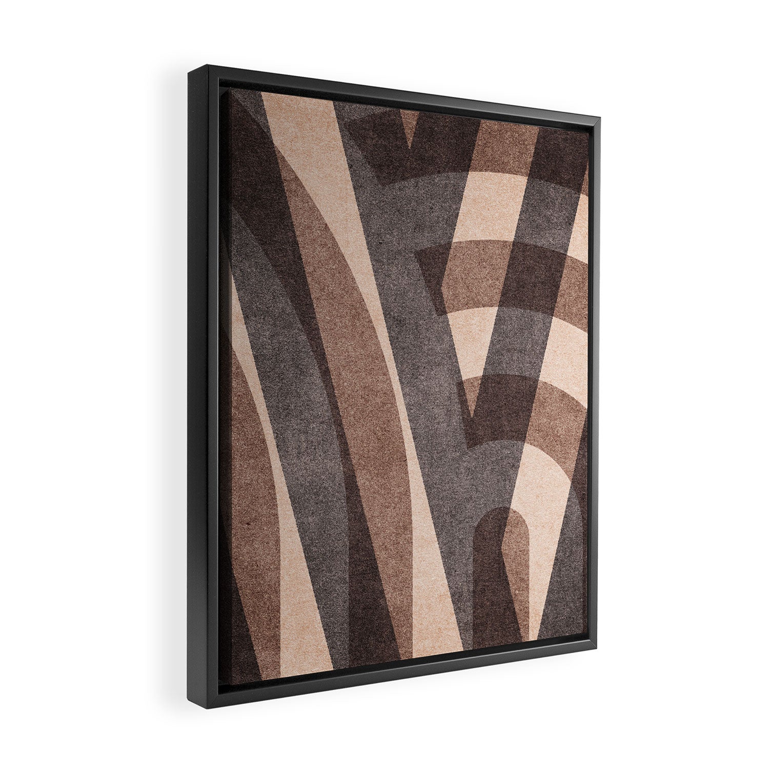 ABSTRACT ALPHABET / Decorative M Framed Canvas Print Gallery Image 2