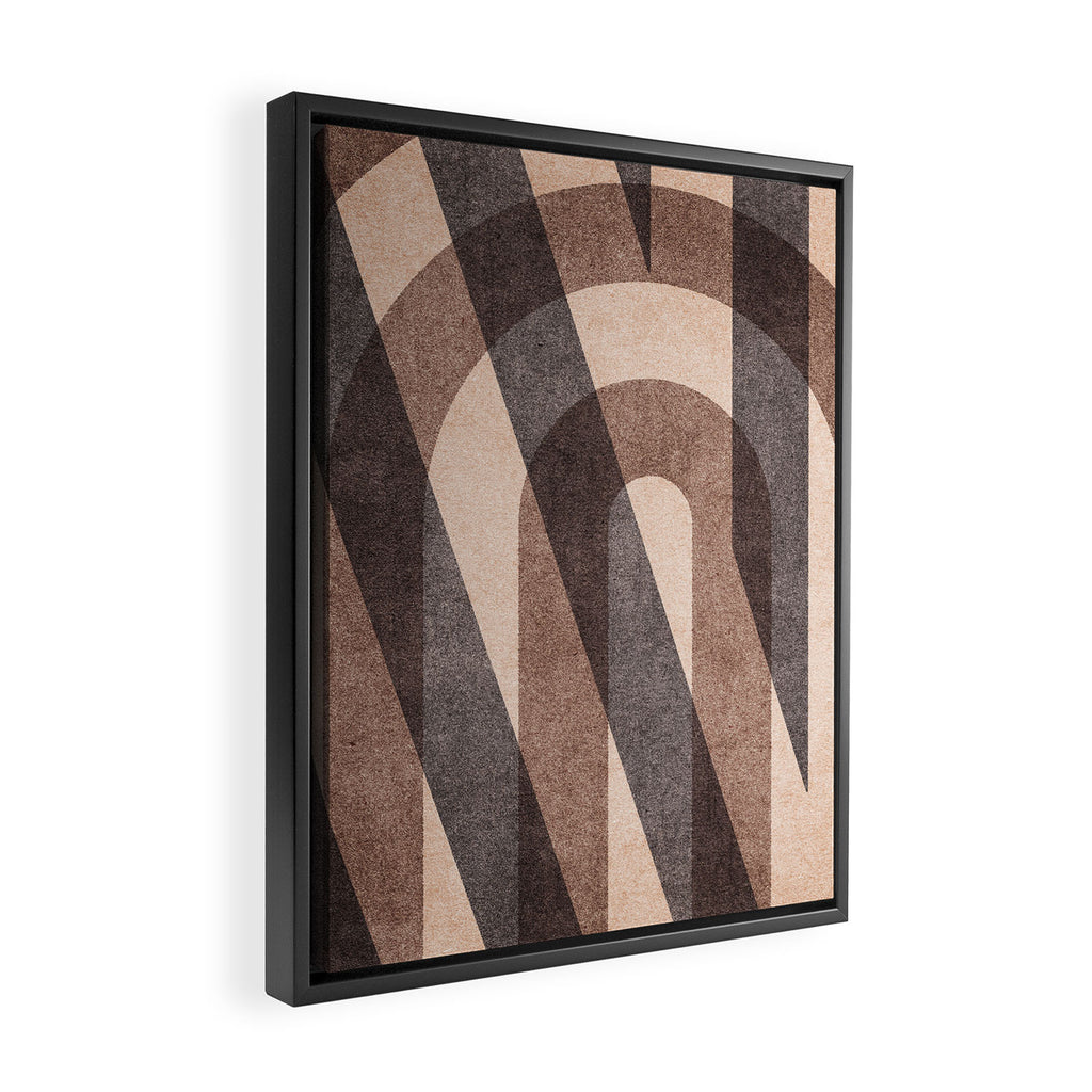 ABSTRACT ALPHABET / Decorative N Framed Canvas Print Gallery Image 2