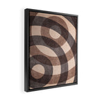 ABSTRACT ALPHABET / Decorative O Framed Canvas Print Gallery Image 2