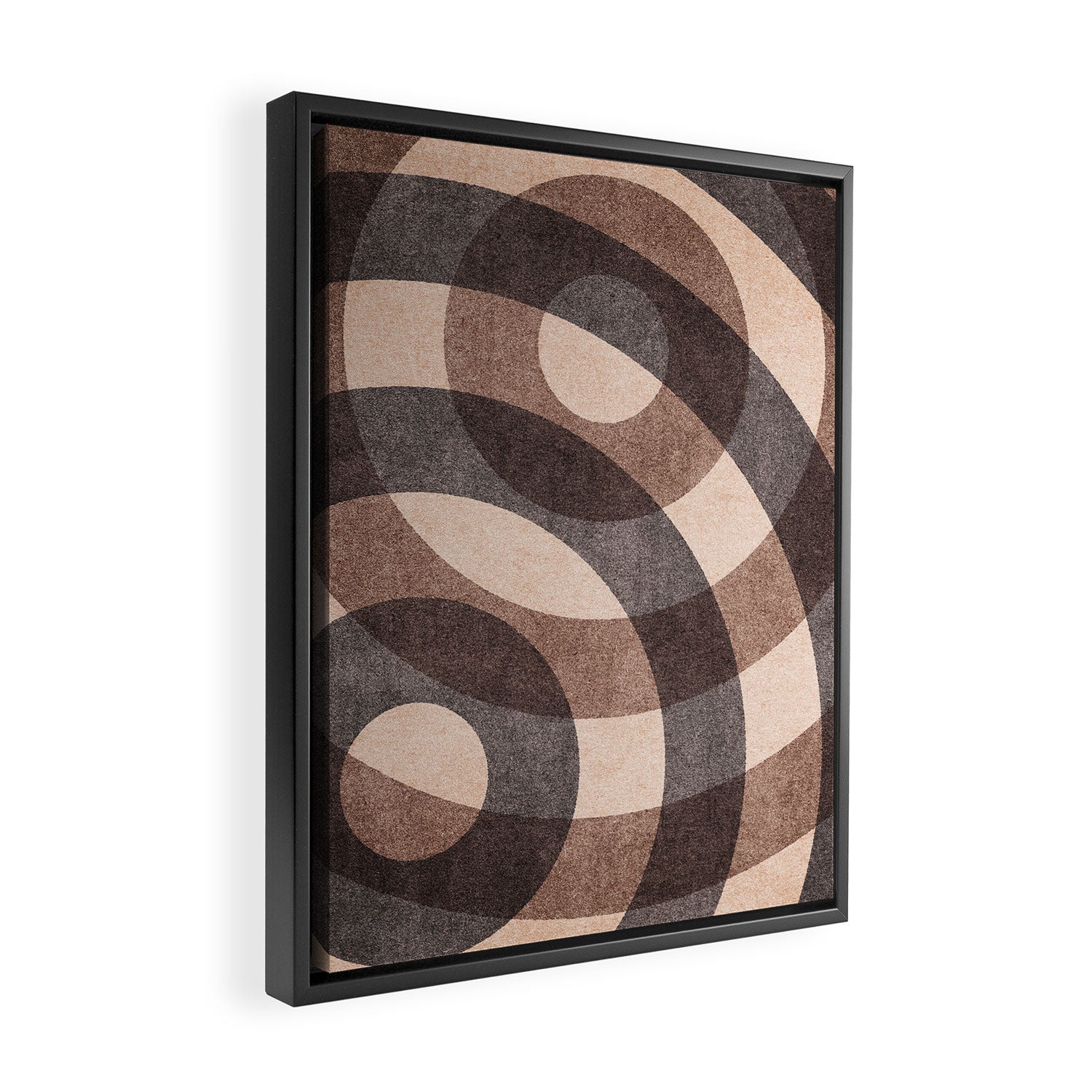 ABSTRACT ALPHABET / Decorative O Framed Canvas Print Gallery Image 2
