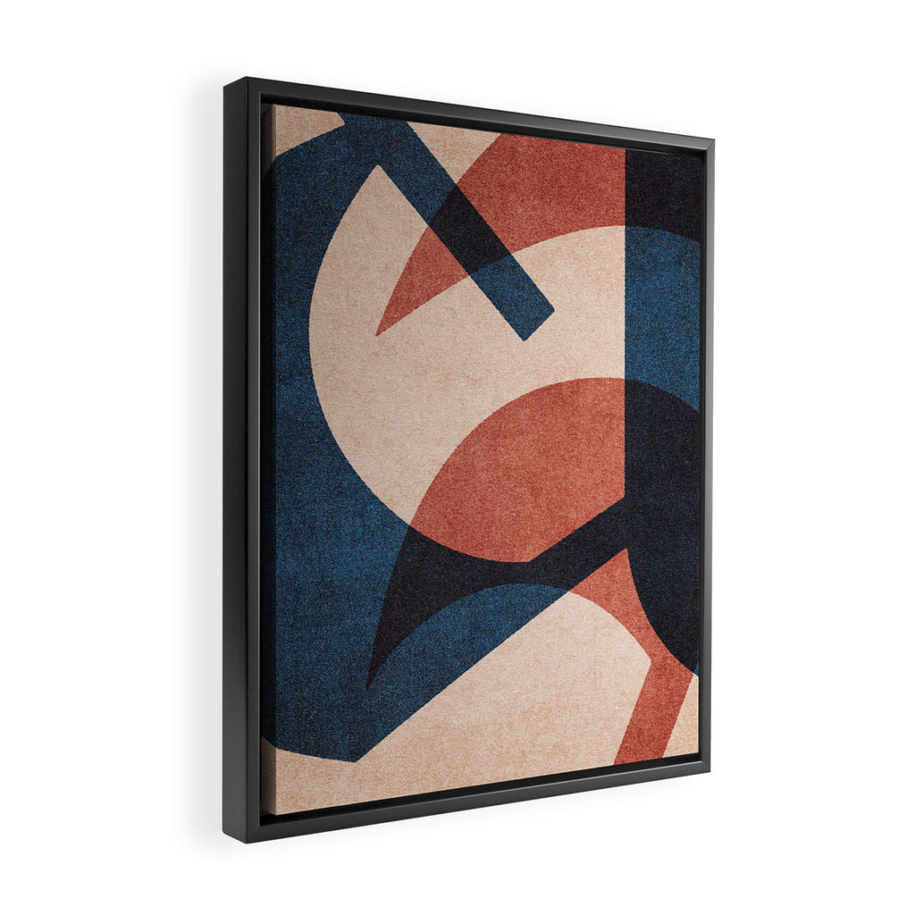 ABSTRACT ALPHABET / Gothic A Framed Canvas Print Gallery Image 2