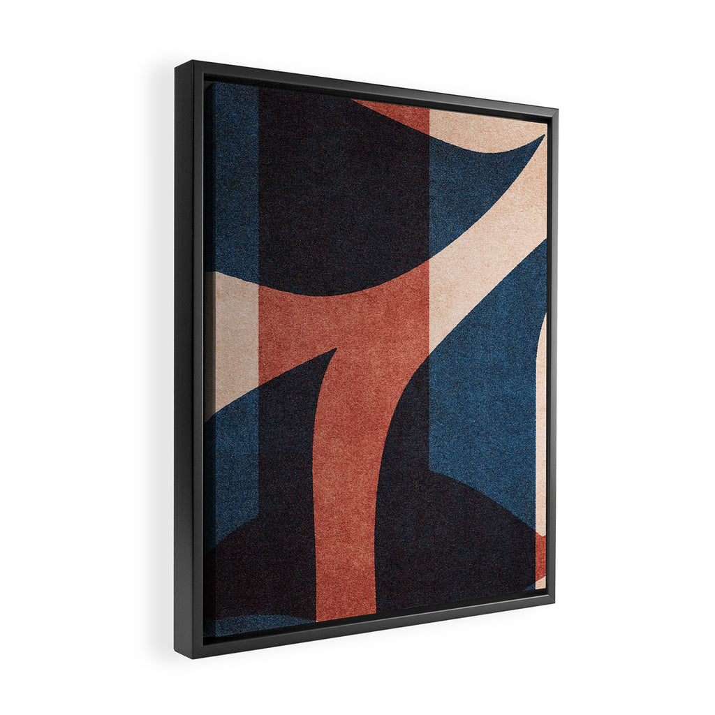 ABSTRACT ALPHABET / Gothic B Framed Canvas Print Gallery Image 2