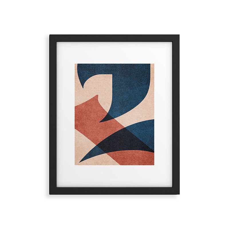 ABSTRACT ALPHABET / Gothic D Framed Art Print Gallery Image 5