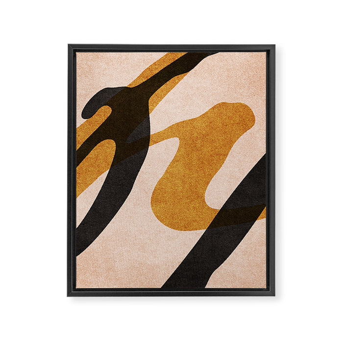 ABSTRACT ALPHABET / Script P Framed Canvas Print Gallery Image 1