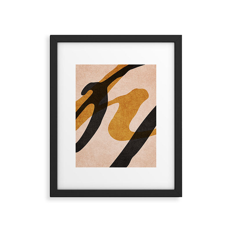 ABSTRACT ALPHABET / Script P Framed Art Print Gallery Image 5