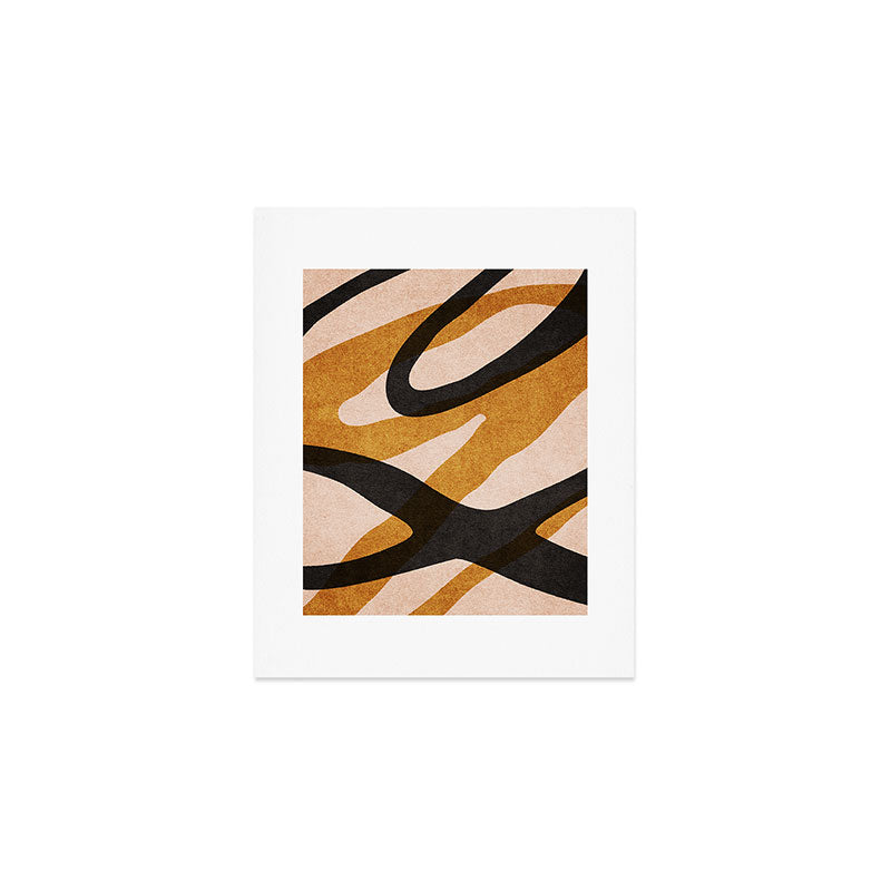 ABSTRACT ALPHABET / Script Q Art Print Gallery Image 1