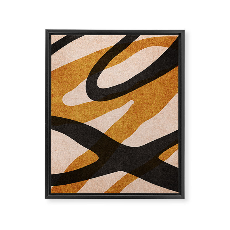 ABSTRACT ALPHABET / Script Q Framed Canvas Print Gallery Image 6