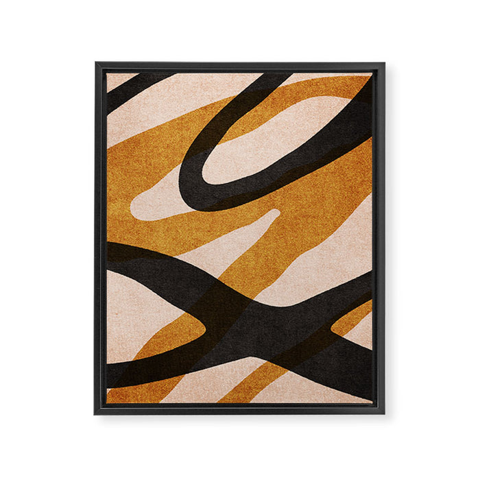 ABSTRACT ALPHABET / Script Q Framed Canvas Print Gallery Image 1