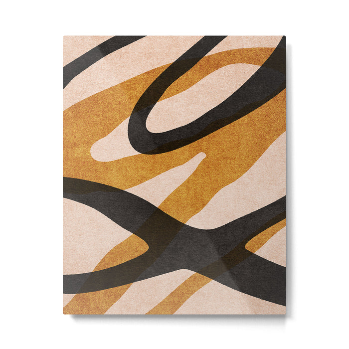 ABSTRACT ALPHABET / Script Q Metal Print Gallery Image 1