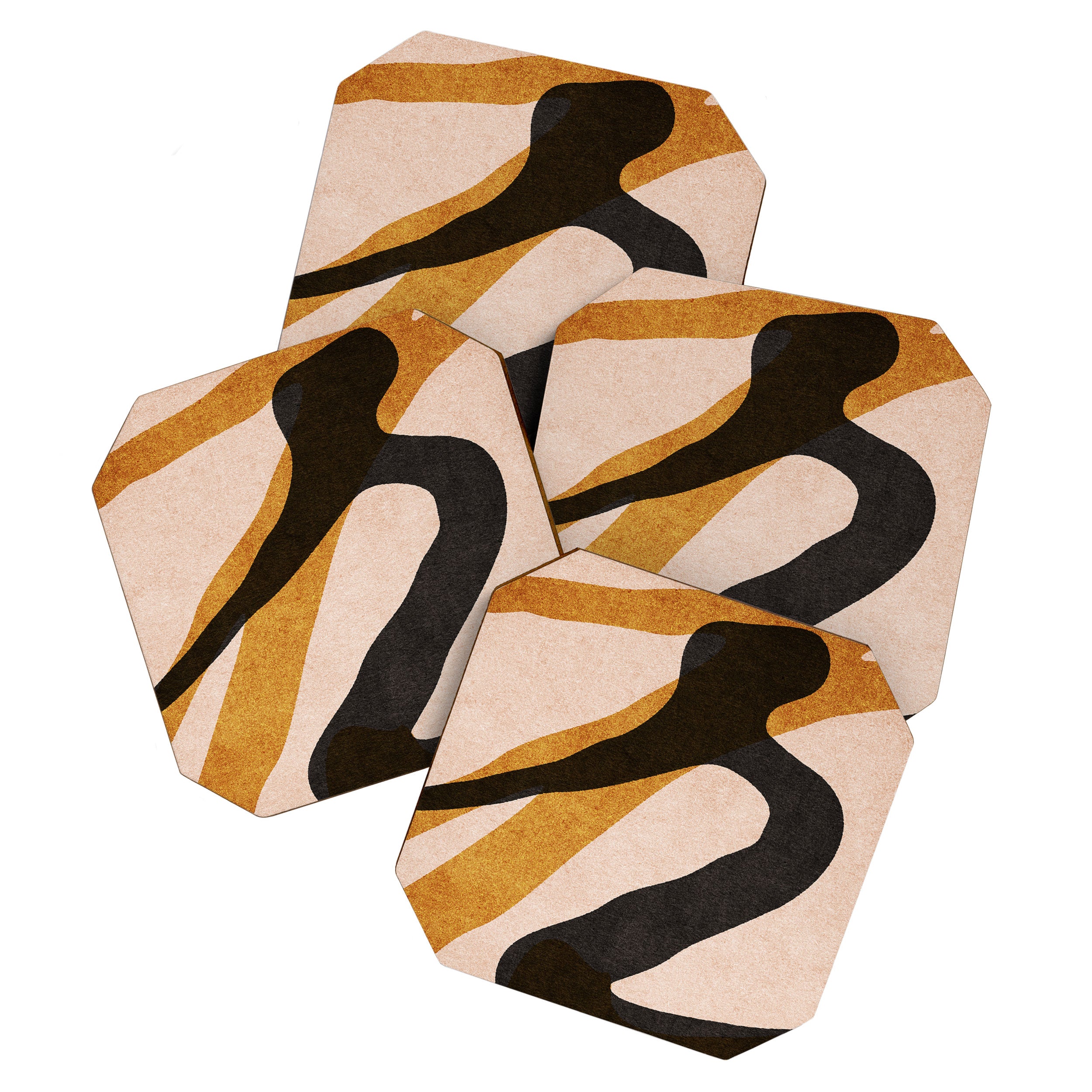 ABSTRACT ALPHABET / Script R Coaster Gallery Image 1