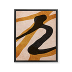 ABSTRACT ALPHABET / Script R Framed Canvas Print Gallery Image 6