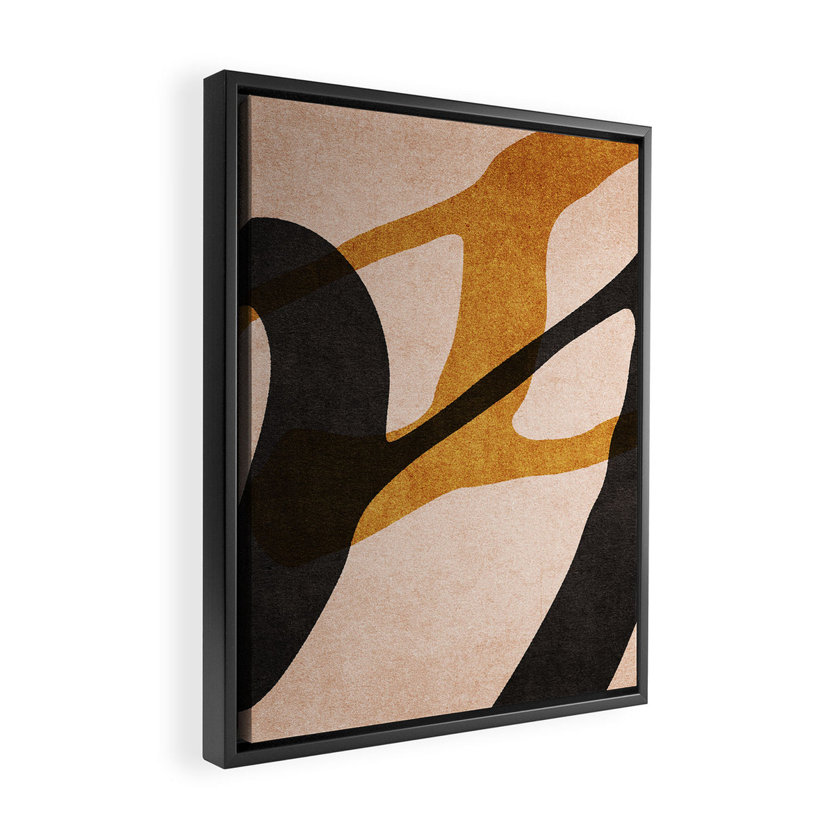 ABSTRACT ALPHABET / Script S Framed Canvas Print Gallery Image 2