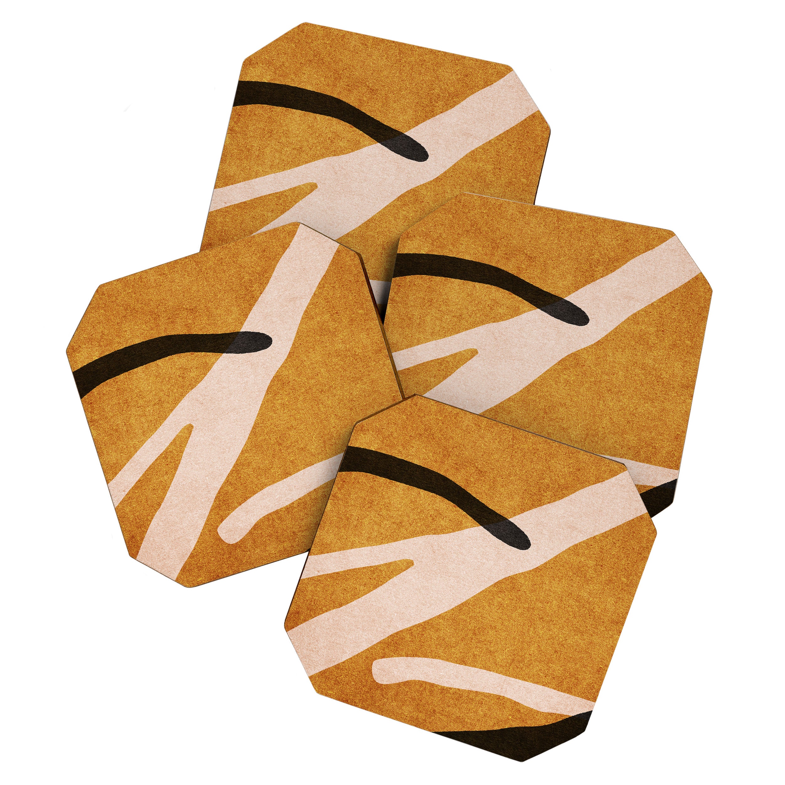 ABSTRACT ALPHABET / Script T Coaster Gallery Image 1
