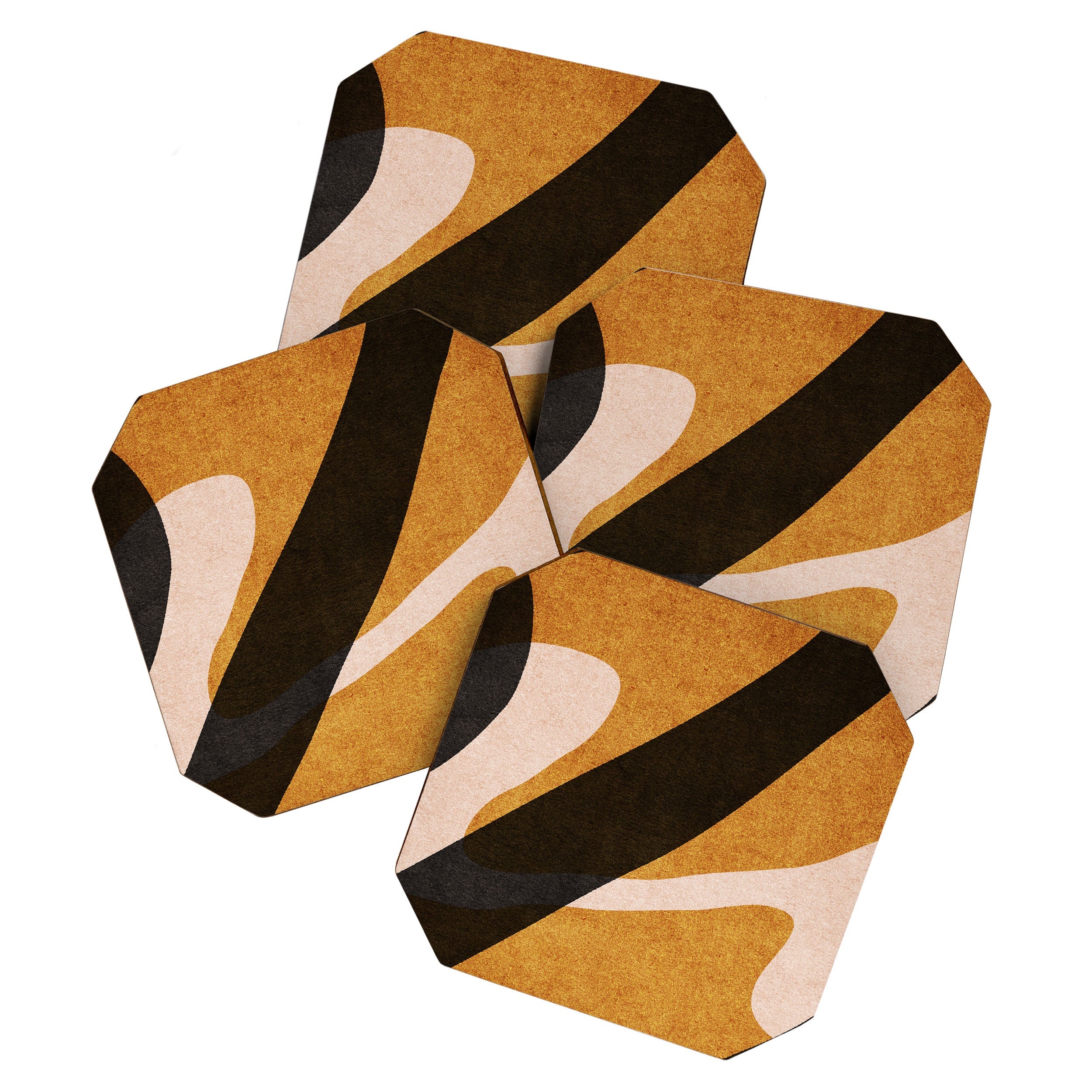 ABSTRACT ALPHABET / Script U Coaster Gallery Image 1