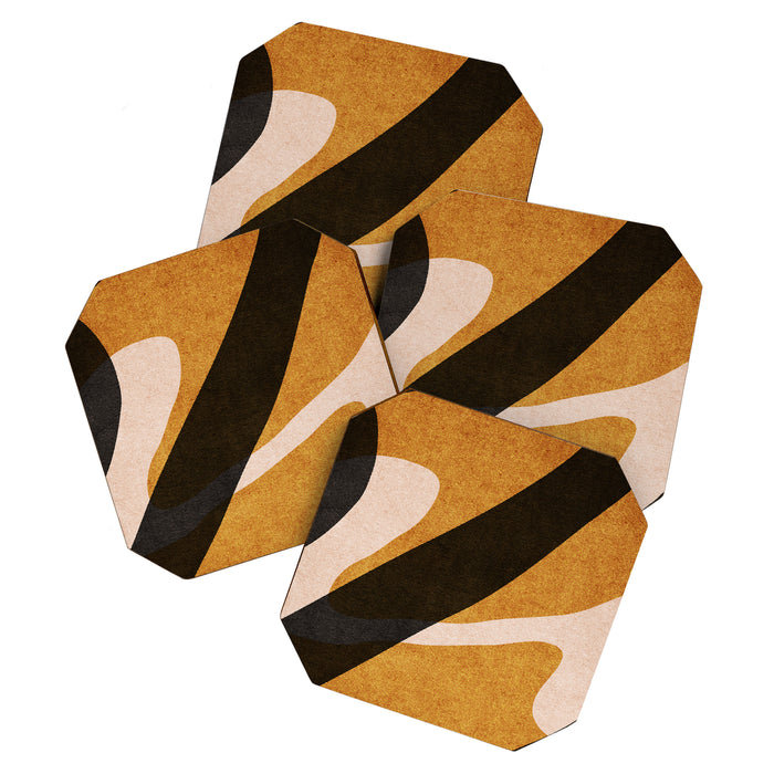 ABSTRACT ALPHABET / Script U Coaster Gallery Image 1