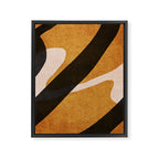 ABSTRACT ALPHABET / Script U Framed Canvas Print Gallery Image 6