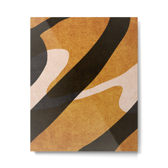 ABSTRACT ALPHABET / Script U Metal Print Gallery Image 1