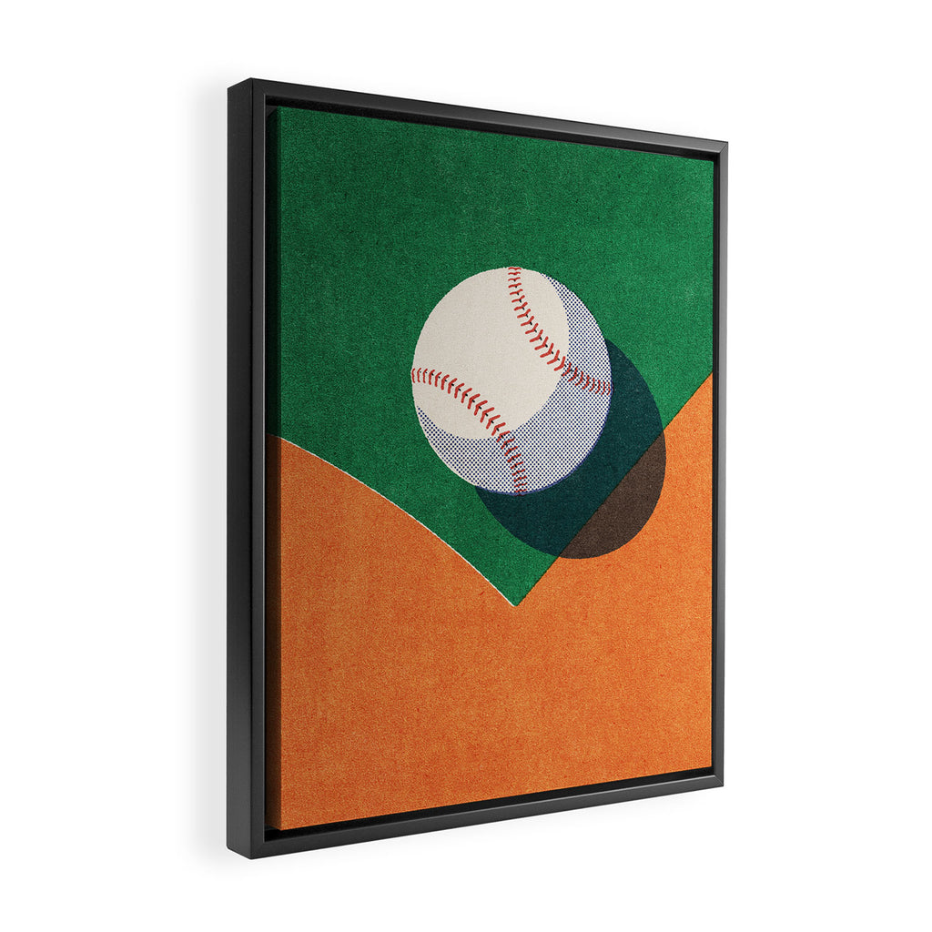 BALLS / Baseball I Framed Canvas Print Gallery Image 2