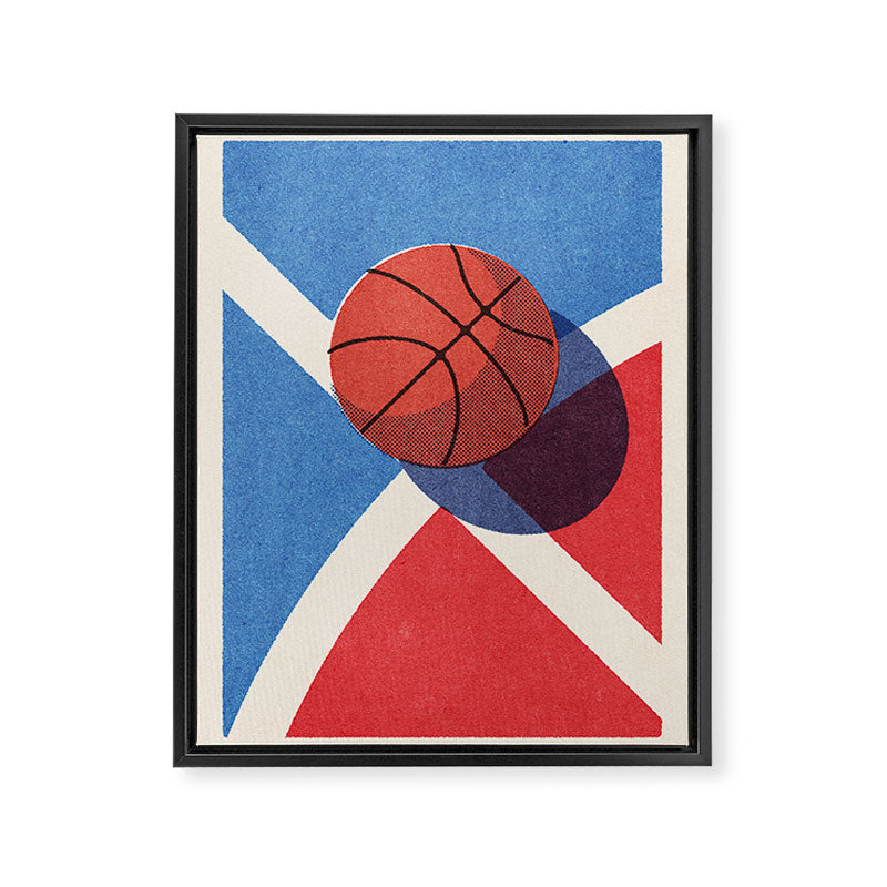 BALLS / Basketball - outdoor II Framed Canvas Print Gallery Image 6