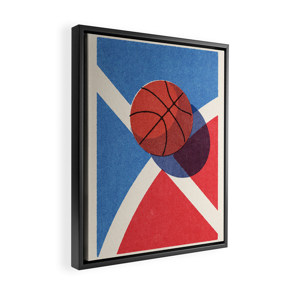 BALLS / Basketball - outdoor II Framed Canvas Print Gallery Image 2