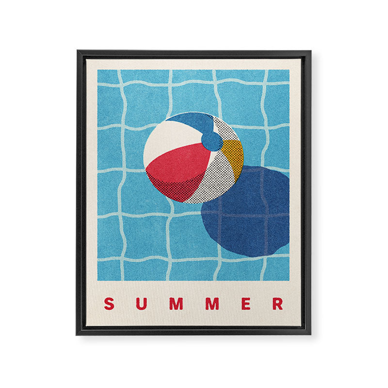 BALLS - Beach Ball - Summer Framed Canvas Print Gallery Image 6