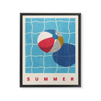 BALLS - Beach Ball - Summer Framed Canvas Print Gallery Image 6