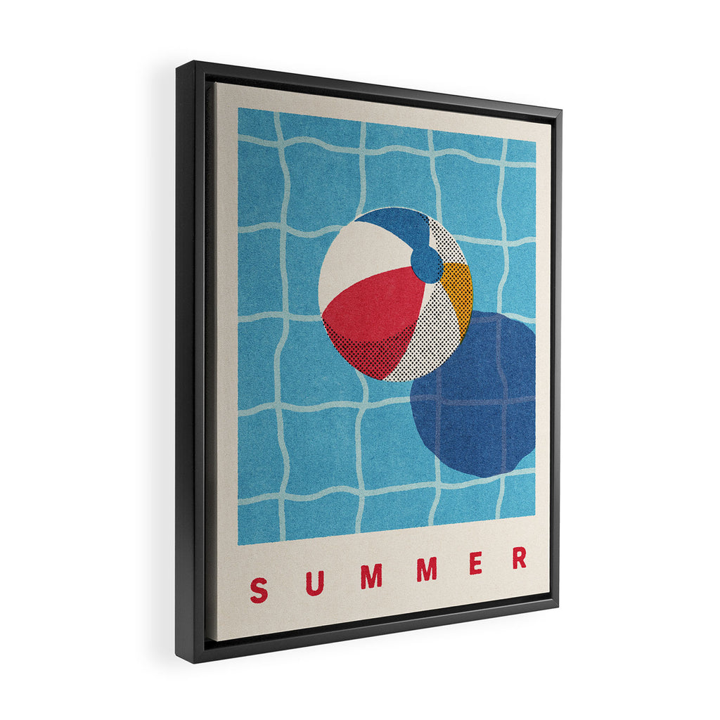 BALLS - Beach Ball - Summer Framed Canvas Print Gallery Image 2