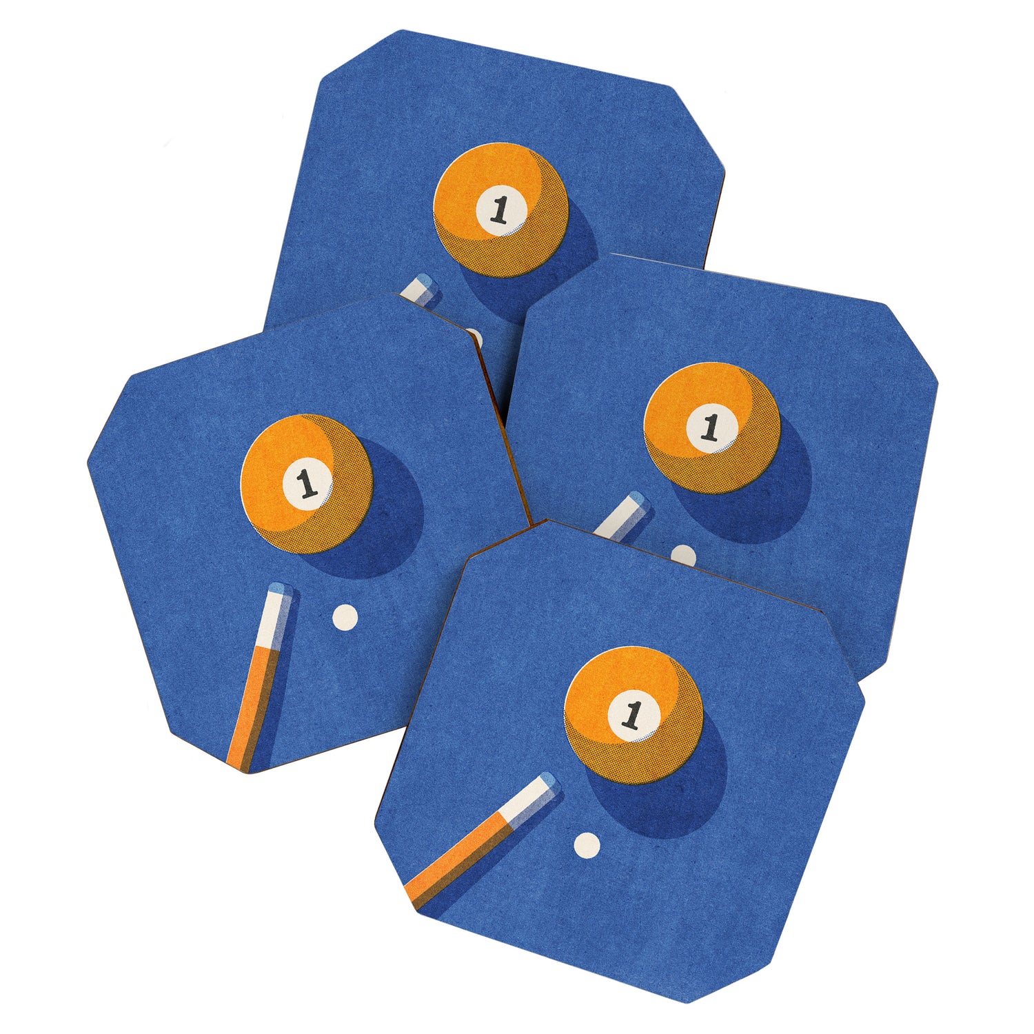 BALLS / Billiards - ball 1 I Coaster Gallery Image 1