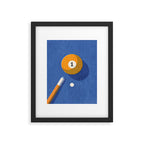 BALLS / Billiards - ball 1 I Framed Art Print Gallery Image 5