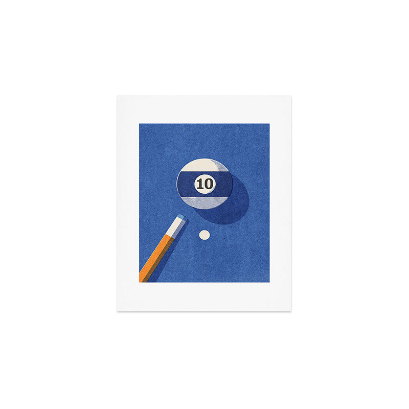 BALLS / Billiards - ball 10 I Art Print Gallery Image 1