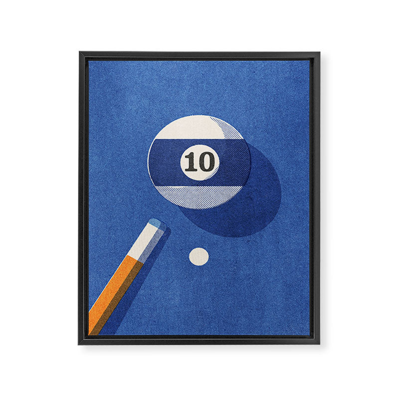 BALLS / Billiards - ball 10 I Framed Canvas Print Gallery Image 6