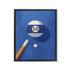 BALLS / Billiards - ball 10 I Framed Canvas Print Gallery Image 6