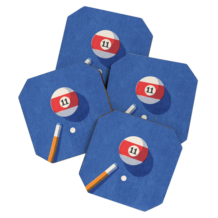 BALLS / Billiards - ball 11 I Coaster Gallery Image 1