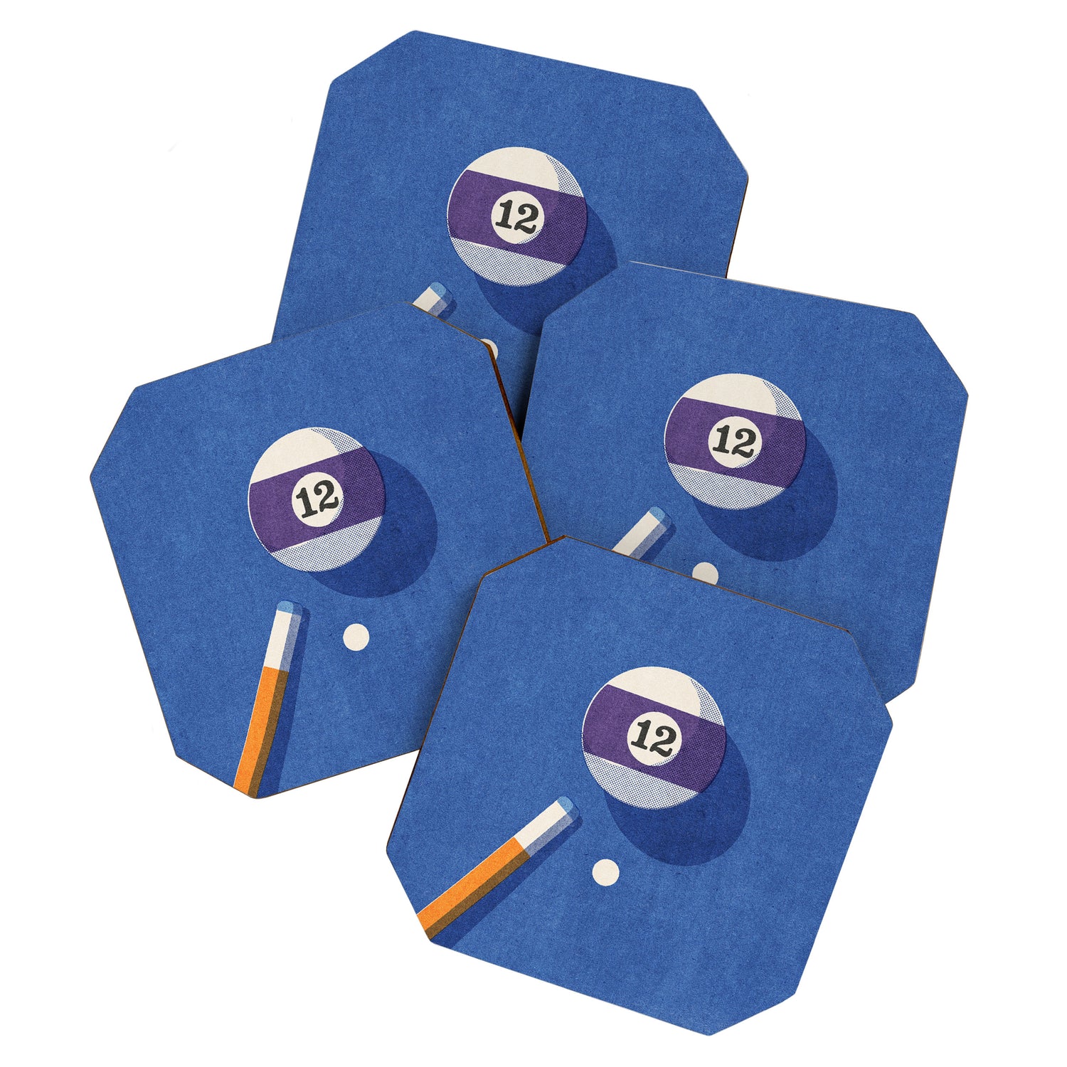 BALLS / Billiards - ball 12 I Coaster Gallery Image 1