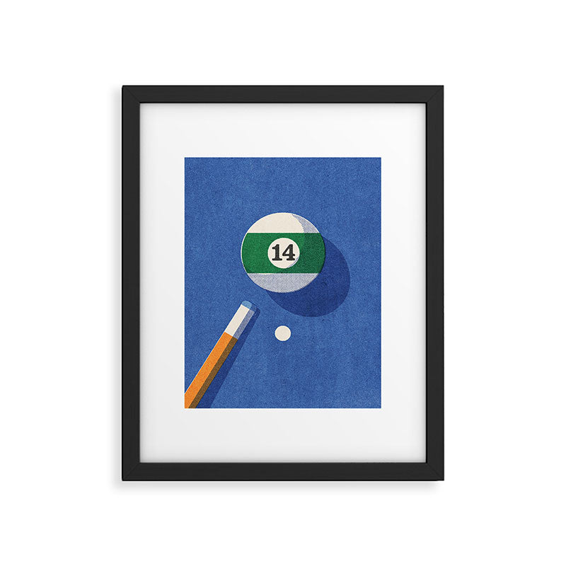 BALLS / Billiards - ball 14 I Framed Art Print Gallery Image 5