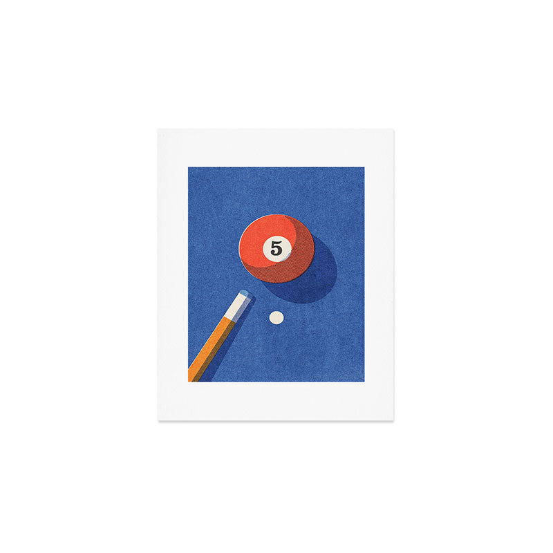 BALLS / Billiards - ball 5 I Art Print Gallery Image 1
