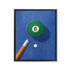BALLS / Billiards - ball 6 I Framed Canvas Print Gallery Image 6