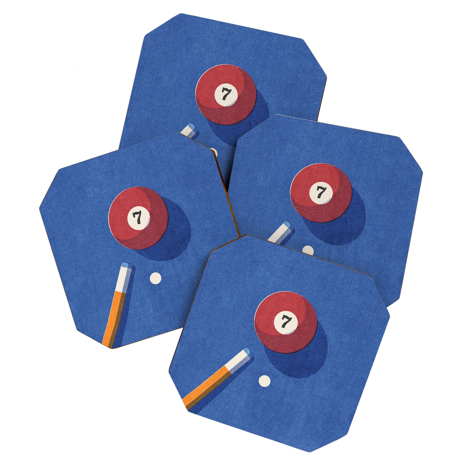 BALLS / Billiards - ball 7 I Coaster Gallery Image 1