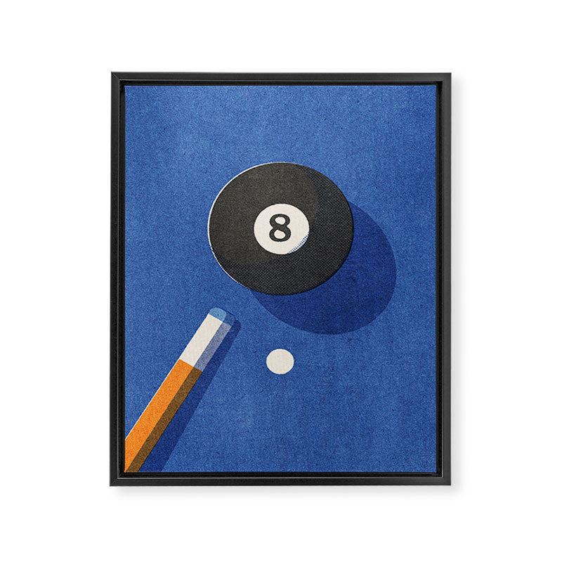 BALLS / Billiards - ball 8 I Framed Canvas Print Gallery Image 6