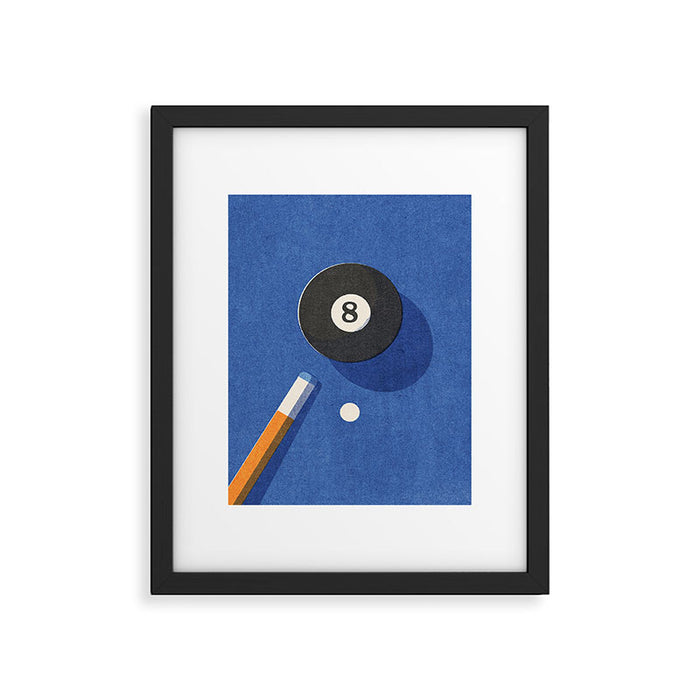 BALLS / Billiards - ball 8 I Framed Art Print Gallery Image 1